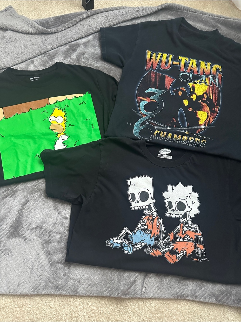 Black Mens Graphic Tees - 3 Shirts Total